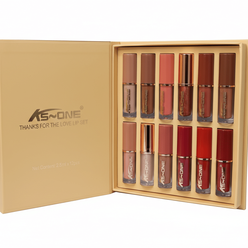 KS One Liquid Lipstick Set (12 pcs) | Matte Lip Color Collection - The Nexa Shop