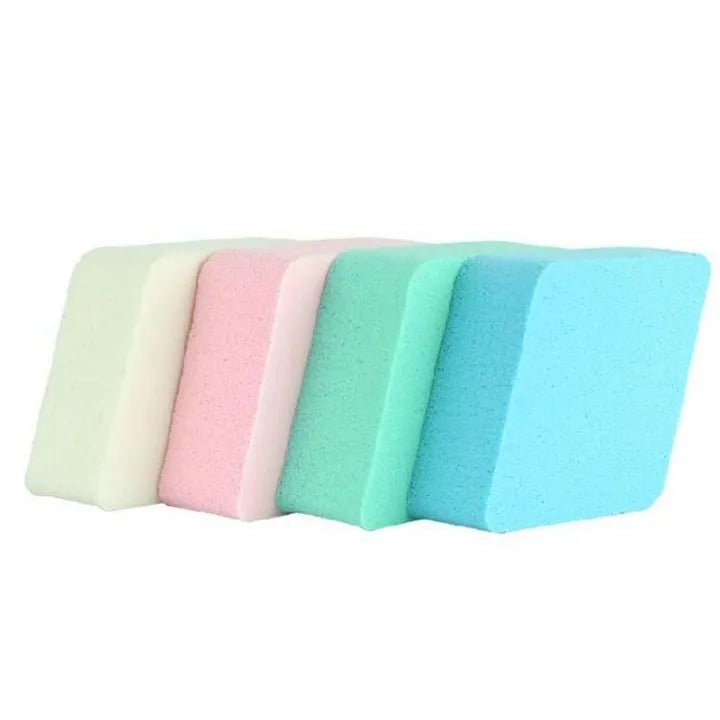 Lemon Beauty Pack of 4 Makeup Blender Puffs – Square Foundation Sponges - The Nexa Shop