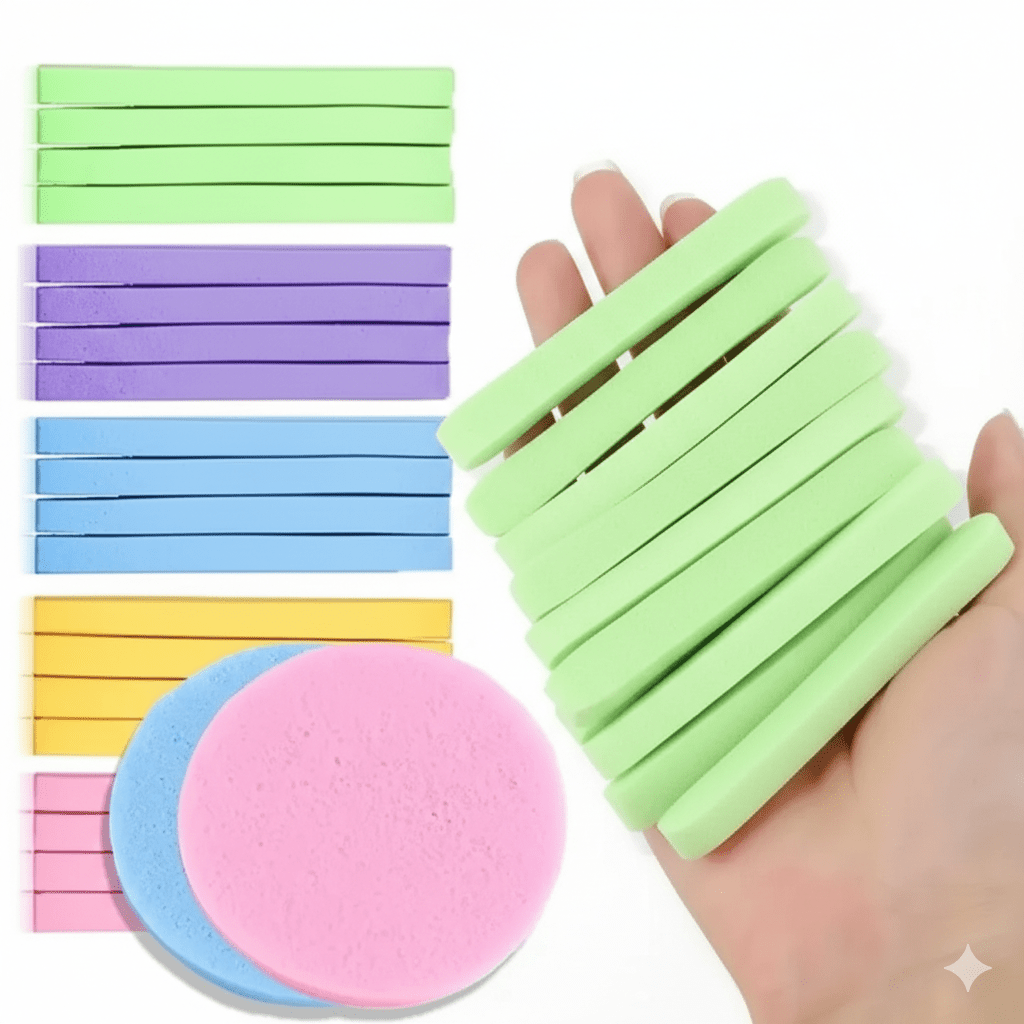 Makeup Sponge Wedges Set (12 pcs) | Soft Cosmetic Blending Sponges - The Nexa Shop