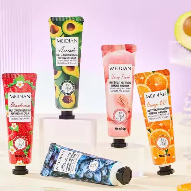 Meidian Fruit Extract Moisturizing Perfumed Hand Cream Set – Pack of 5 - The Nexa Shop