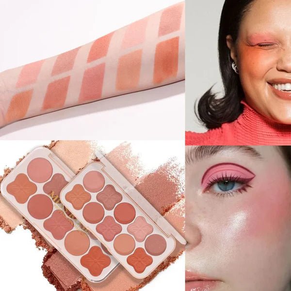 Miss Rose 10-Color Professional Blush Palette - Radiant Glow - The Nexa Shop