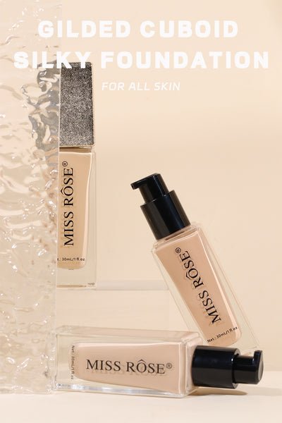 Miss Rose Glazed Cuboid Silky Foundation (1 pc) | Smooth Liquid Face Foundation - The Nexa Shop