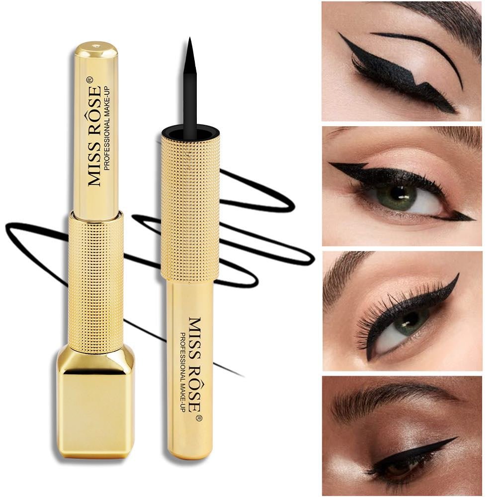 Miss Rose Gold Cased Waterproof Black Eyeliner - The Nexa Shop