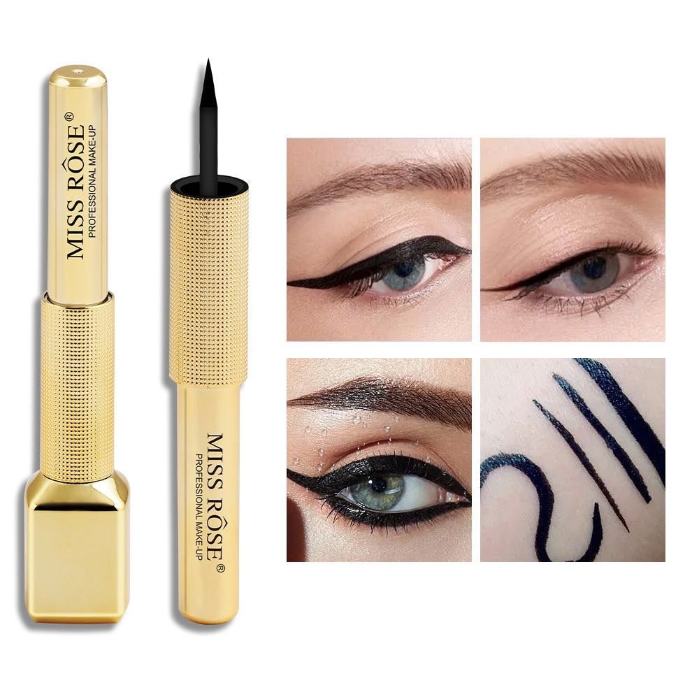 Miss Rose Gold Cased Waterproof Black Eyeliner - The Nexa Shop