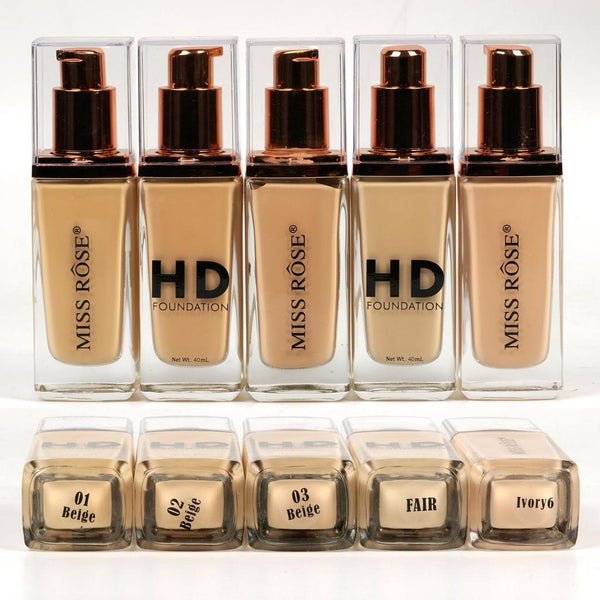 Miss Rose HD Liquid Foundation for Flawless Full Coverage Base - The Nexa Shop