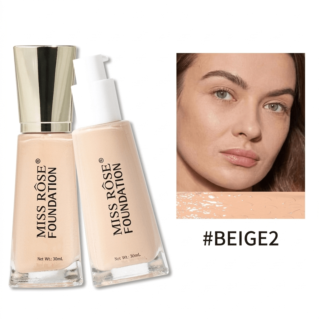 Miss Rose Liquid Foundation | Smooth Natural Finish Face Base - The Nexa Shop