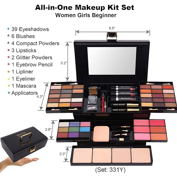 MISS ROSE M 58 Color Professional Makeup Palette Kit - The Nexa Shop