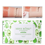 Miss Rose Makeup Remover Wipes – Deep Cleansing & Moisturizing (80 Sheets) - The Nexa Shop