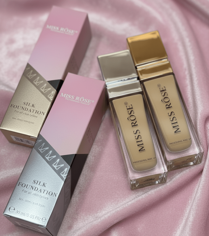 Miss Rose Silk Foundation | Smooth Finish Liquid Face Base - The Nexa Shop