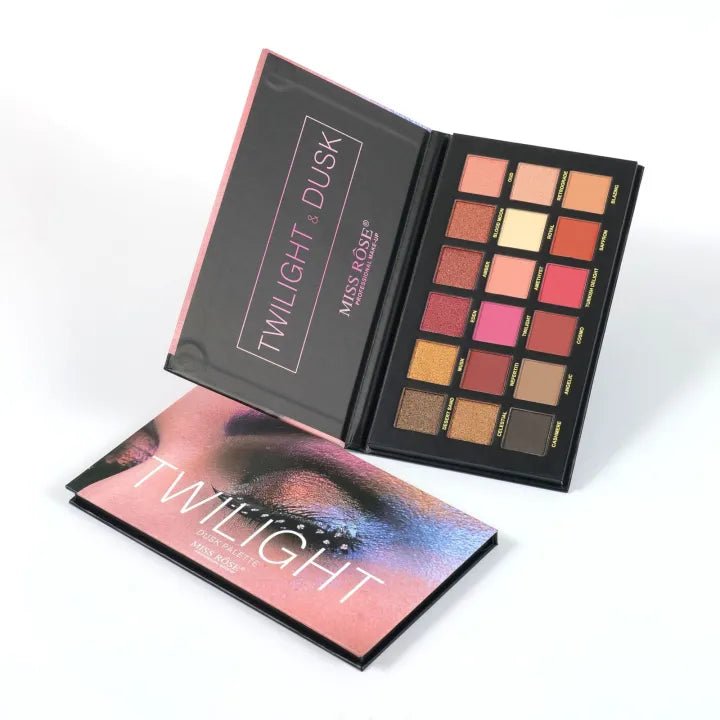 Miss Rose Twilight Dusk Eyeshadow Palette – 18 Color Shimmer & Matte Set - The Nexa Shop