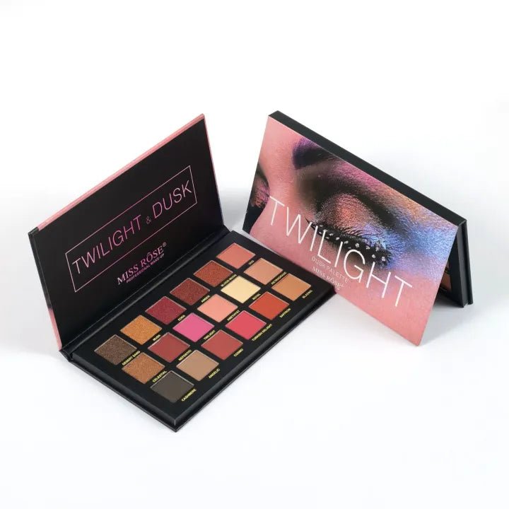 Miss Rose Twilight Dusk Eyeshadow Palette – 18 Color Shimmer & Matte Set - The Nexa Shop