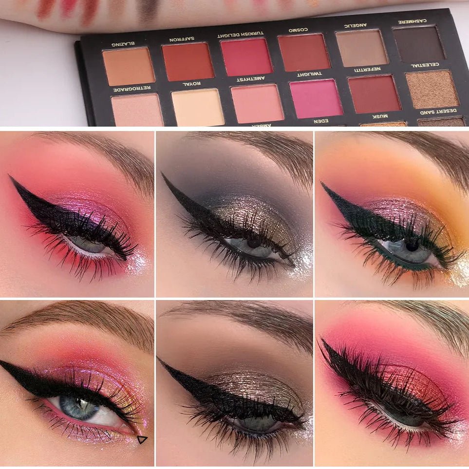 Miss Rose Twilight Dusk Eyeshadow Palette – 18 Color Shimmer & Matte Set - The Nexa Shop