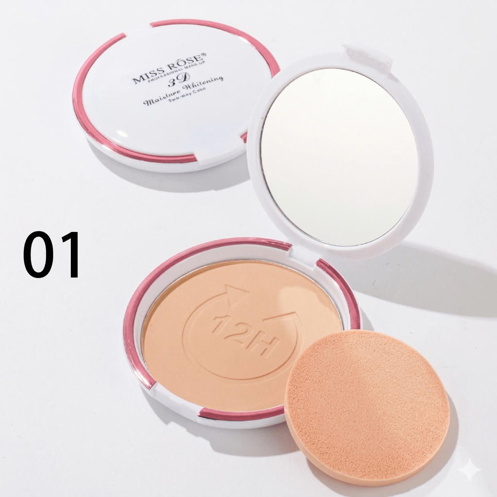Miss Rose Two-Way Compact Powder – 12H Matte Finish & Oil Control - The Nexa Shop