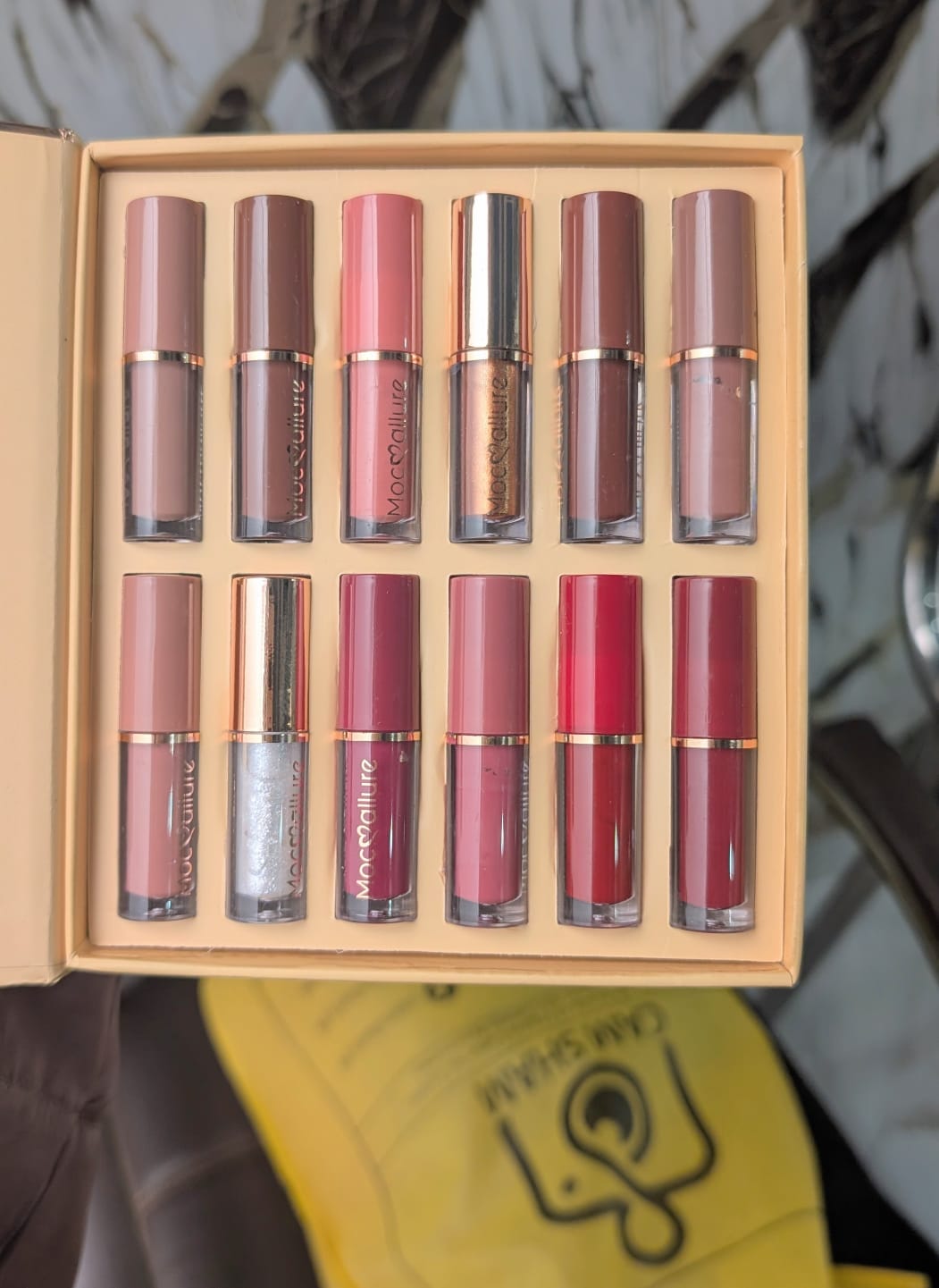 Mocallure 12-Piece Nude Matte Lip Gloss Set - The Nexa Shop