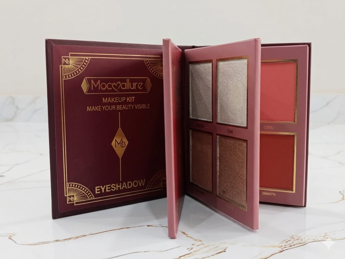 Mocallure 4-in-1 Mini Makeup Kit Eyeshadow Palette – Multi Shade Beauty Book - The Nexa Shop