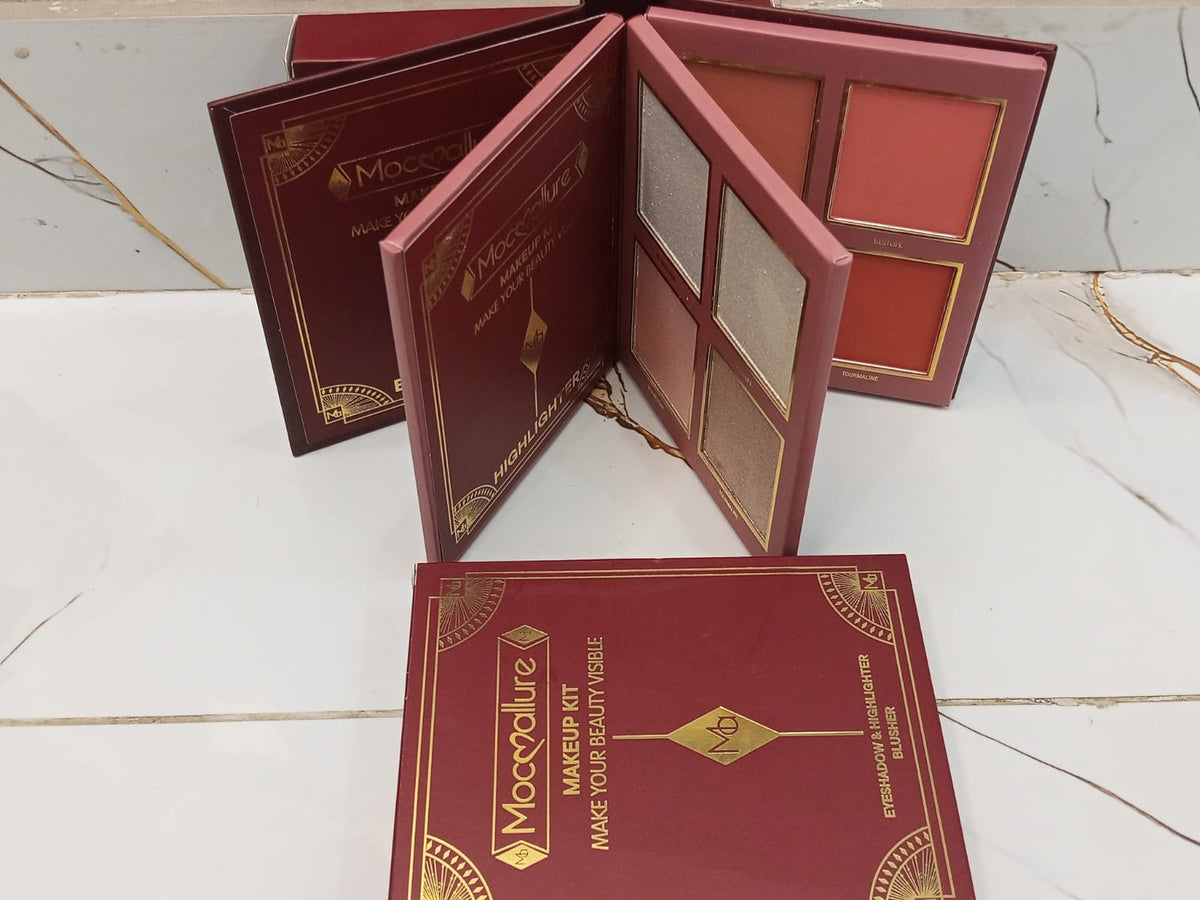 Mocallure 4-in-1 Mini Makeup Kit Eyeshadow Palette – Multi Shade Beauty Book - The Nexa Shop