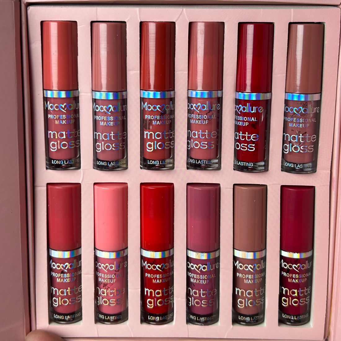 Mocallure Matte Lip Gloss Collection – Long-Lasting 12-Piece Set - The Nexa Shop