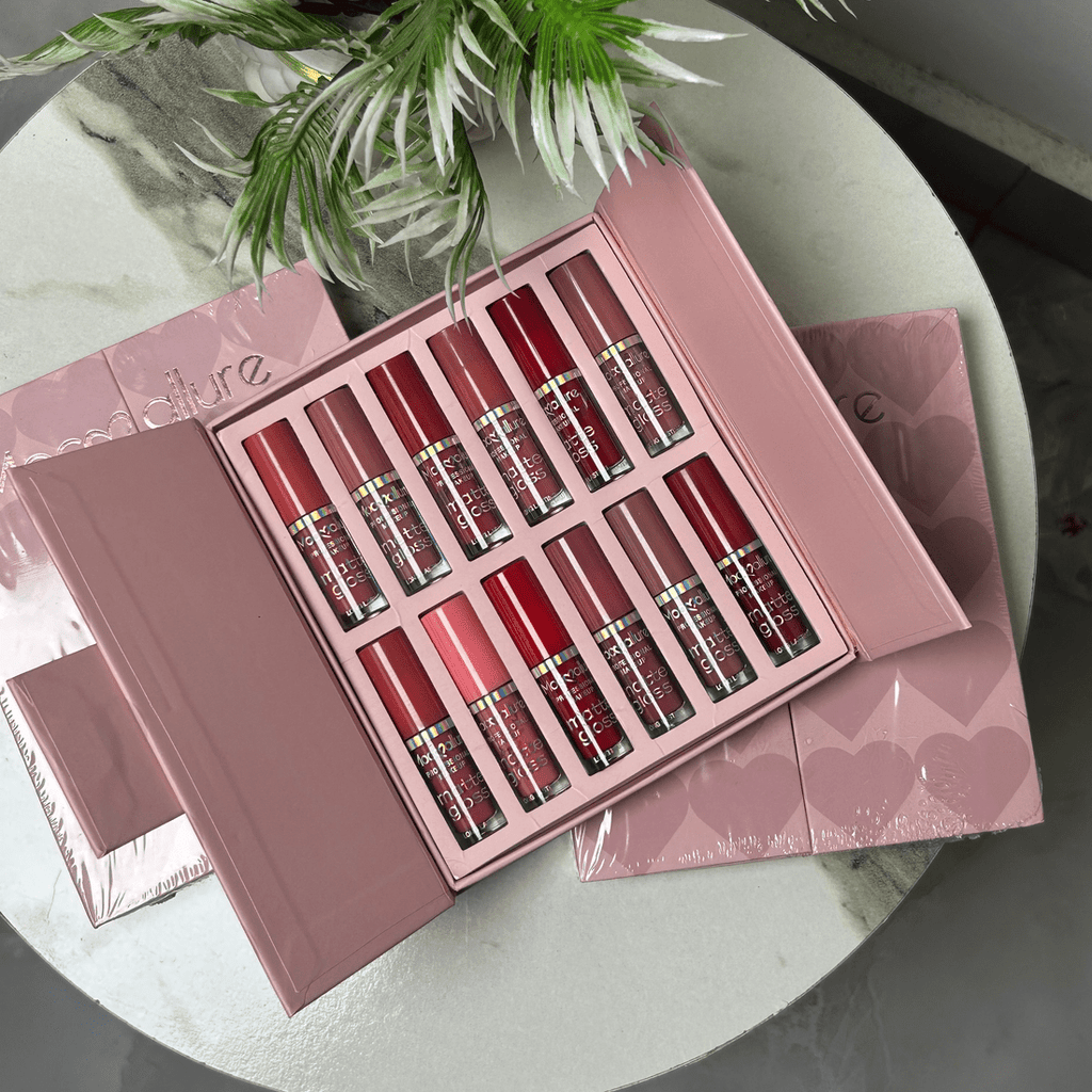 Mocallure Matte Lip Gloss Collection – Long-Lasting 12-Piece Set - The Nexa Shop