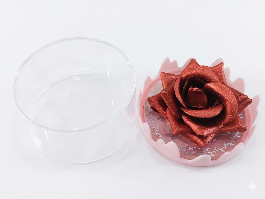 ONEYIOO 3D Rose Flower Blusher & Highlighter 2-in-1 Luminous Compact - The Nexa Shop