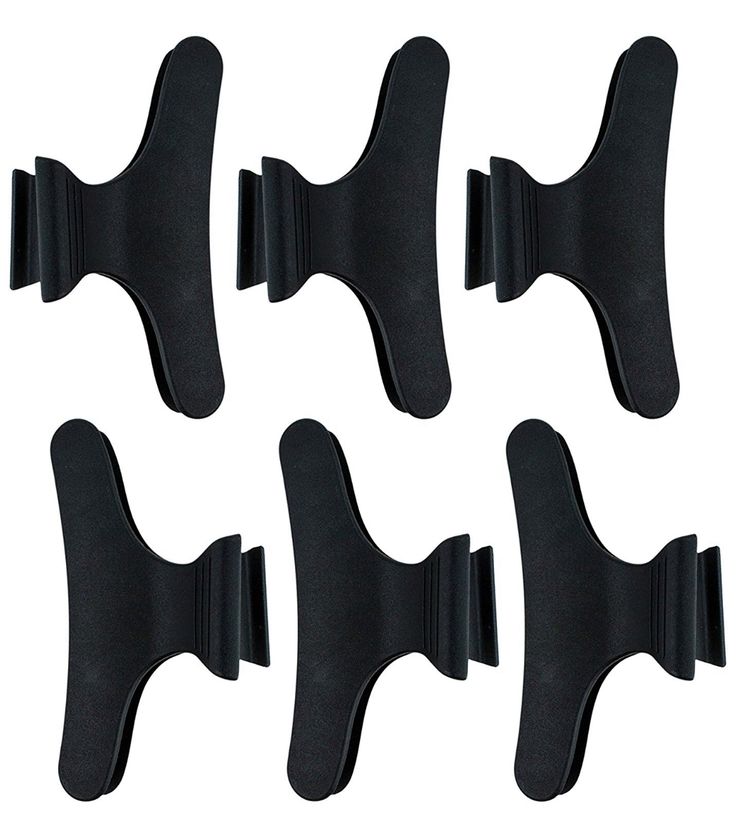 Pack of 6 Large Matte Hair Claw Clips – Non-Slip French Design Hair Catchers - The Nexa Shop