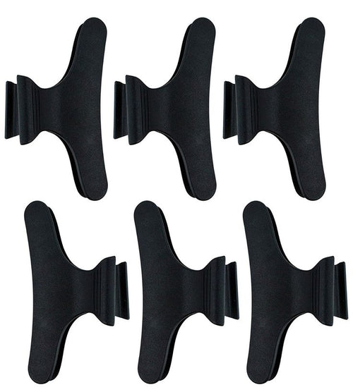 Pack of 6 Large Matte Hair Claw Clips – Non-Slip French Design Hair Catchers - The Nexa Shop