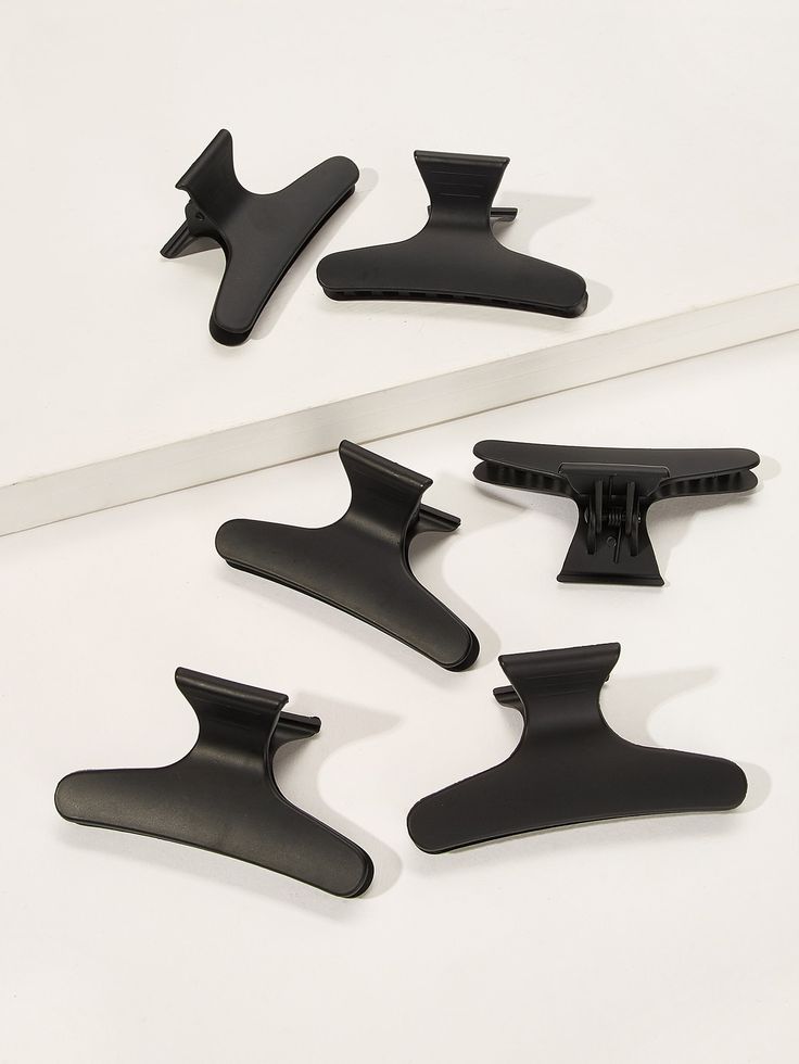Pack of 6 Large Matte Hair Claw Clips – Non-Slip French Design Hair Catchers - The Nexa Shop