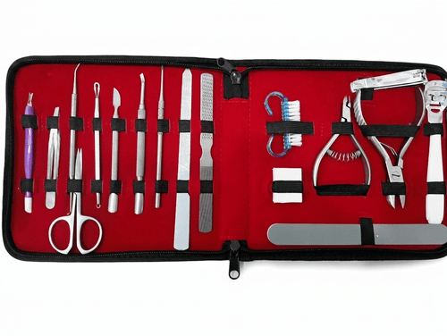 Professional 17-Piece Manicure & Pedicure Heavy Duty Grooming Kit with Zipper Case - The Nexa Shop