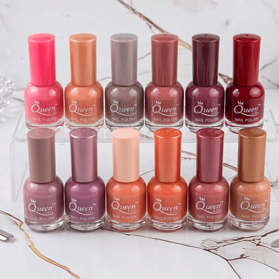 Queen Lily Nail Polish (1 pc) – Premium Nude & Glossy Nail Color - The Nexa Shop
