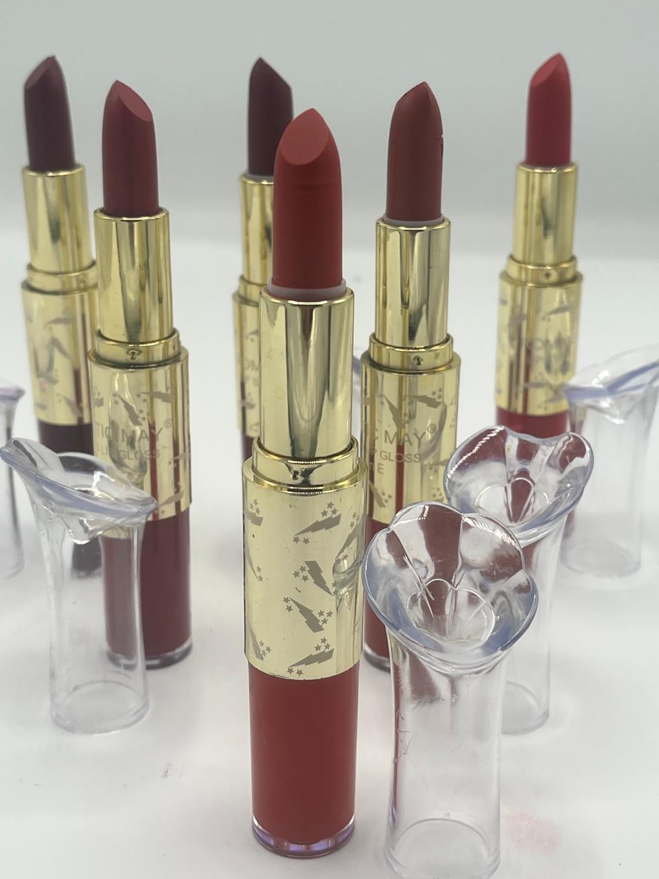 Romantic May 2 in 1 Lipstick & Lip Gloss Set - The Nexa Shop