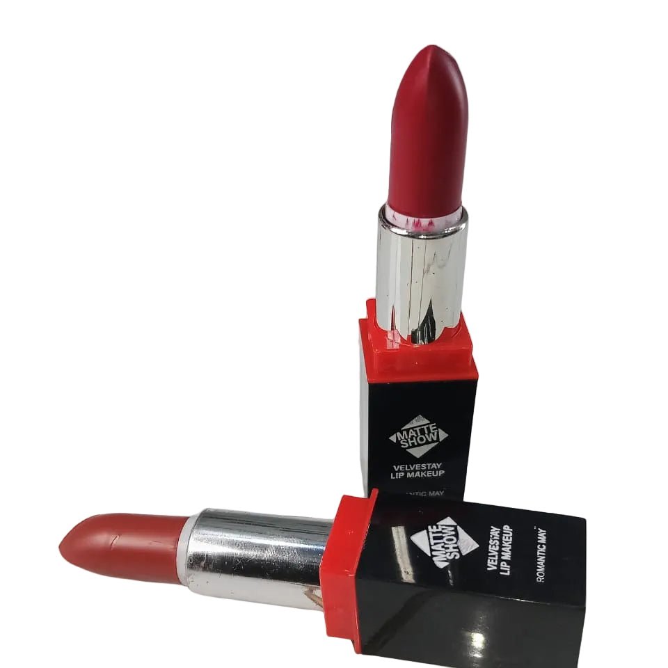 Romantic May 2-Pcs Velvet Matte Lipstick Set for Bold Color - The Nexa Shop