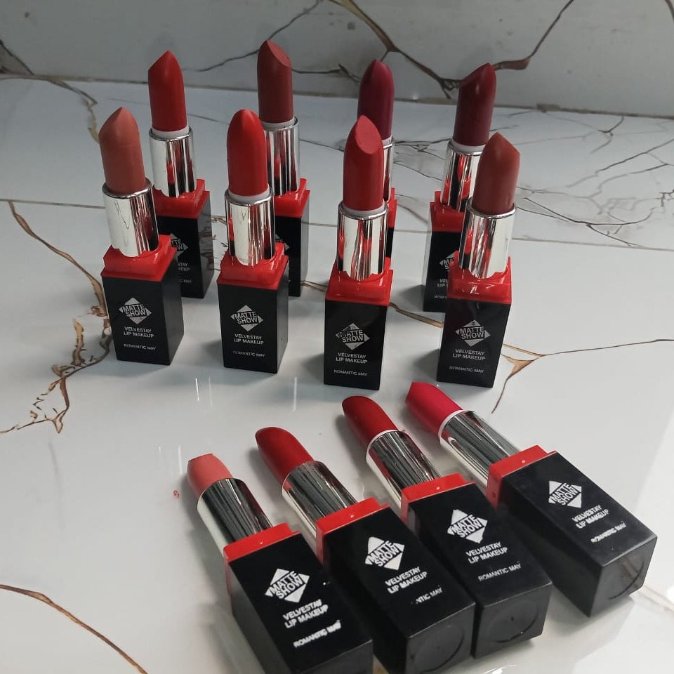 Romantic May 2-Pcs Velvet Matte Lipstick Set for Bold Color - The Nexa Shop