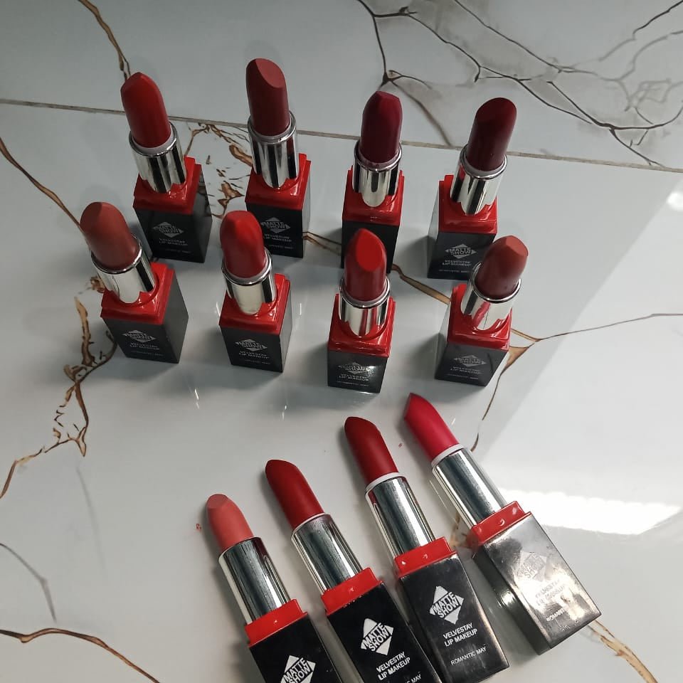 Romantic May 2-Pcs Velvet Matte Lipstick Set for Bold Color - The Nexa Shop