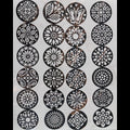 Round Mehndi Palm Design Stickers – Floral Henna Style Temporary Tattoos - The Nexa Shop