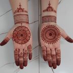 Traditional Red Mehndi Tattoo Sticker Sheets – Bridal & Hand Design Set - The Nexa Shop