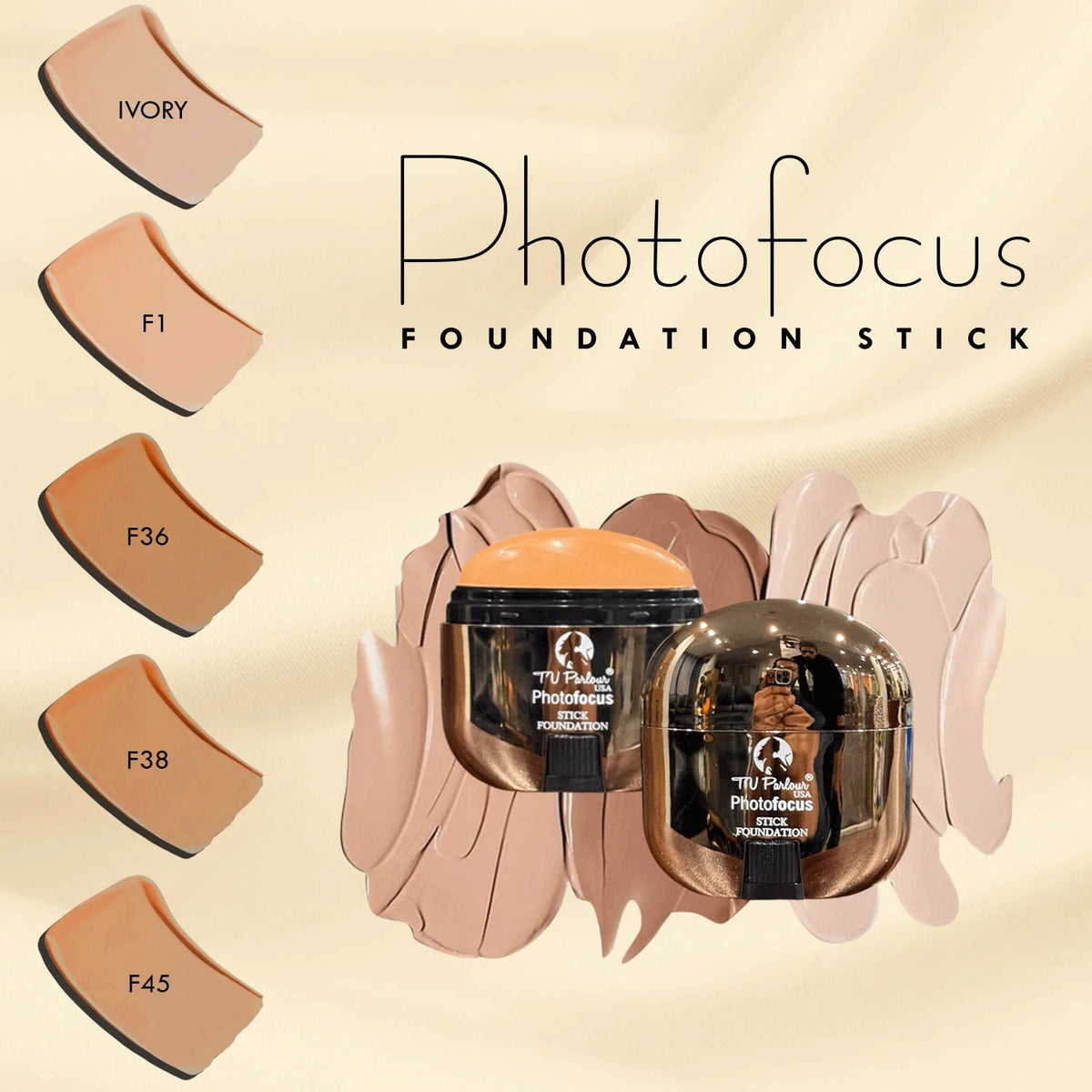 TV Parlour Photofocus Foundation Stick - Buildable Matte Coverage - The Nexa Shop