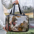 Waterproof Transparent Makeup & Travel Organizer Bag with Dual Handles - The Nexa Shop