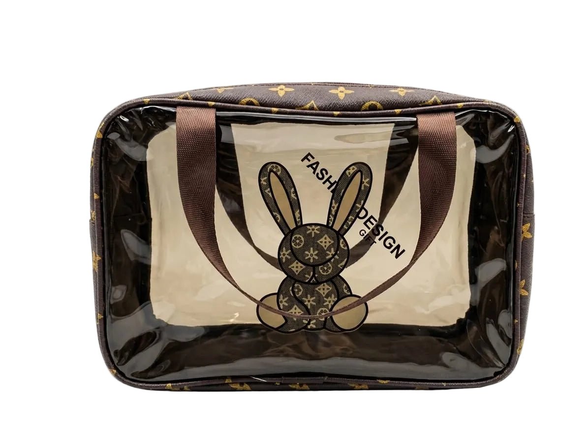 Waterproof Transparent Makeup & Travel Organizer Bag with Dual Handles - The Nexa Shop
